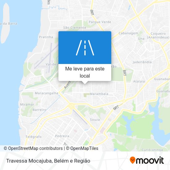 Travessa Mocajuba mapa