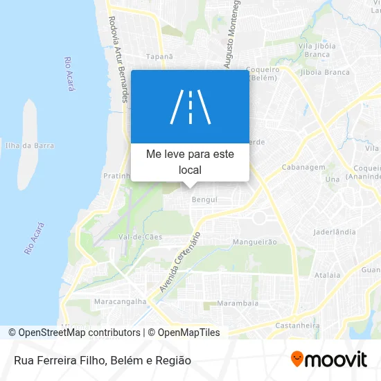 Rua Ferreira Filho mapa