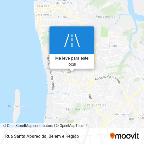 Rua Santa Aparecida mapa