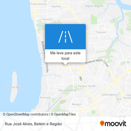 Rua José Alves mapa