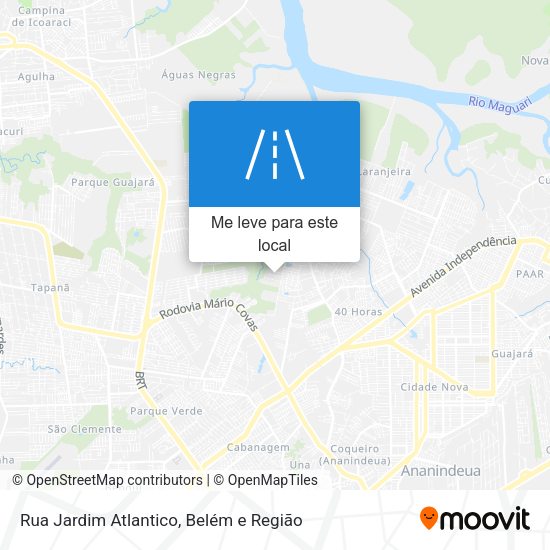 Rua Jardim Atlantico mapa