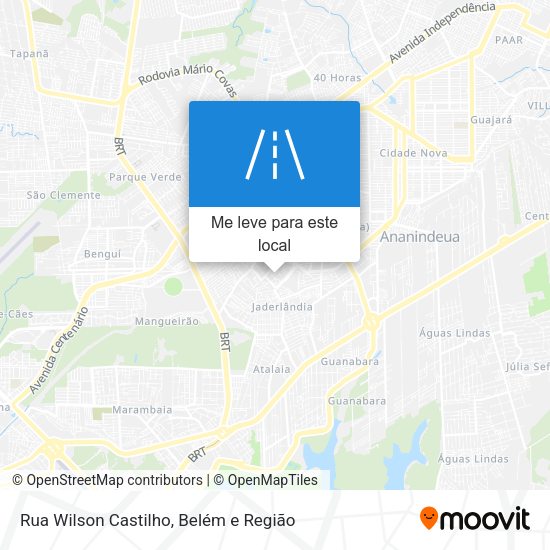 Rua Wilson Castilho mapa