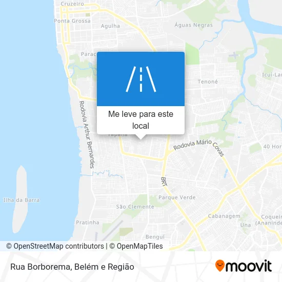 Rua Borborema mapa