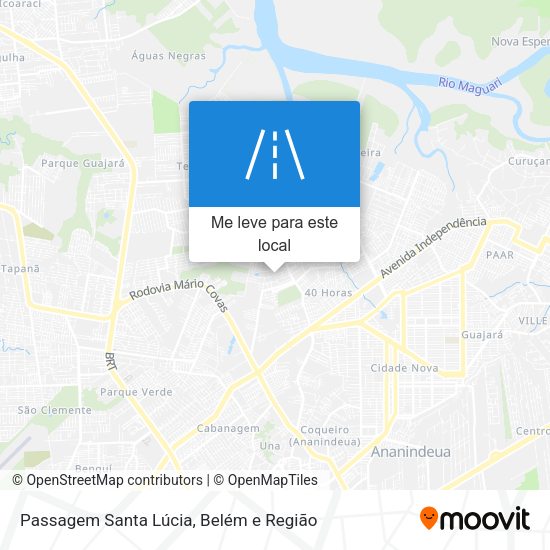 Passagem Santa Lúcia mapa