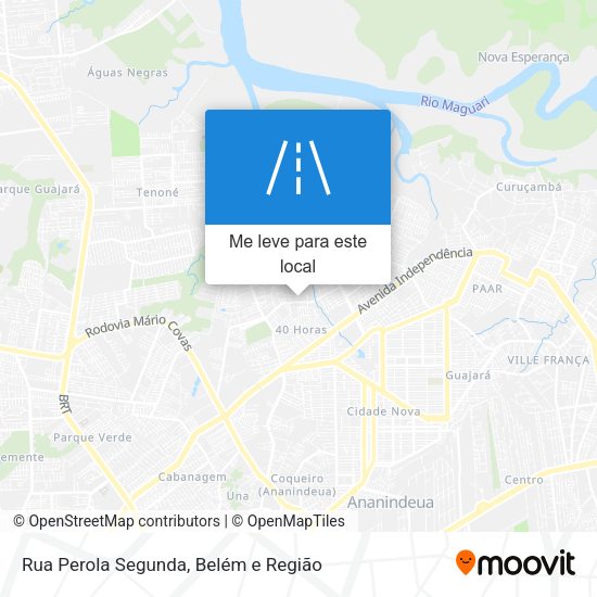 Rua Perola Segunda mapa
