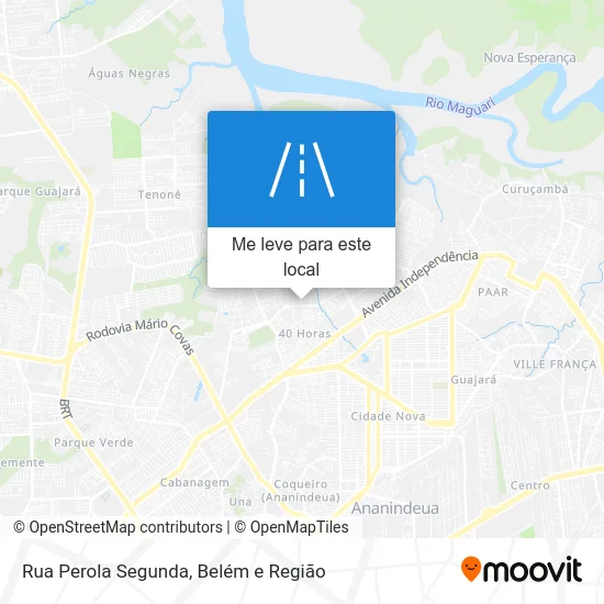 Rua Perola Segunda mapa