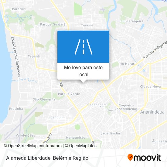 Alameda Liberdade mapa