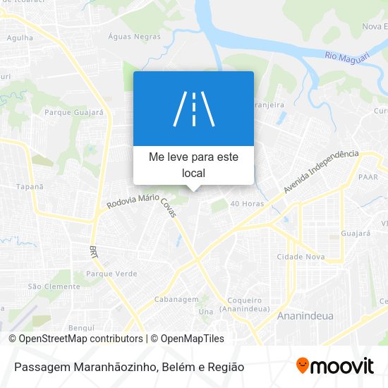 Passagem Maranhãozinho mapa