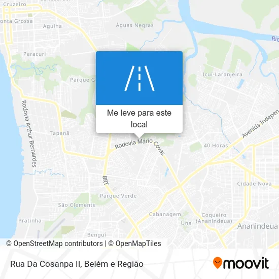 Rua Da Cosanpa II mapa