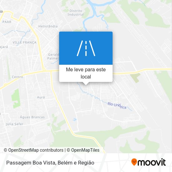 Passagem Boa Vista mapa