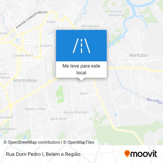 Rua Dom Pedro I mapa
