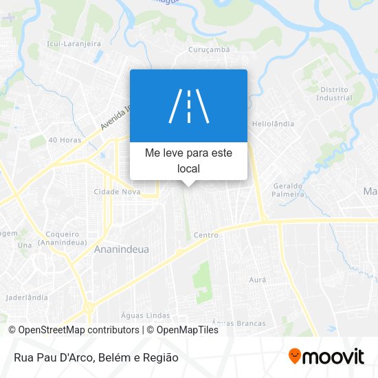 Rua Pau D'Arco mapa