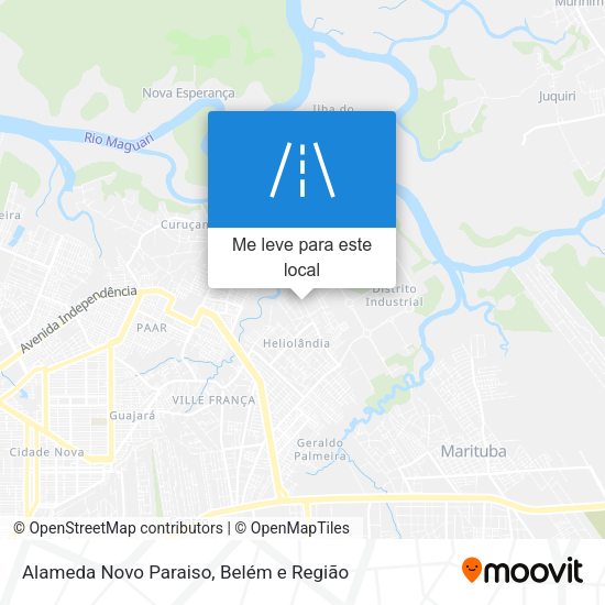 Alameda Novo Paraiso mapa