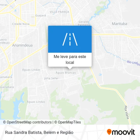 Rua Sandra Batista mapa
