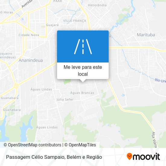 Passagem Célio Sampaio mapa