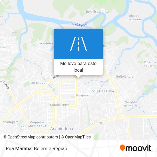 Rua Marabá mapa