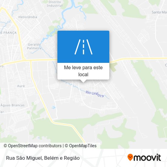Rua São Miguel mapa
