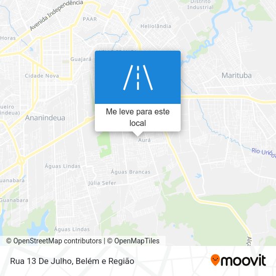 Rua 13 De Julho mapa