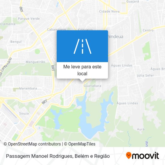 Passagem Manoel Rodrigues mapa