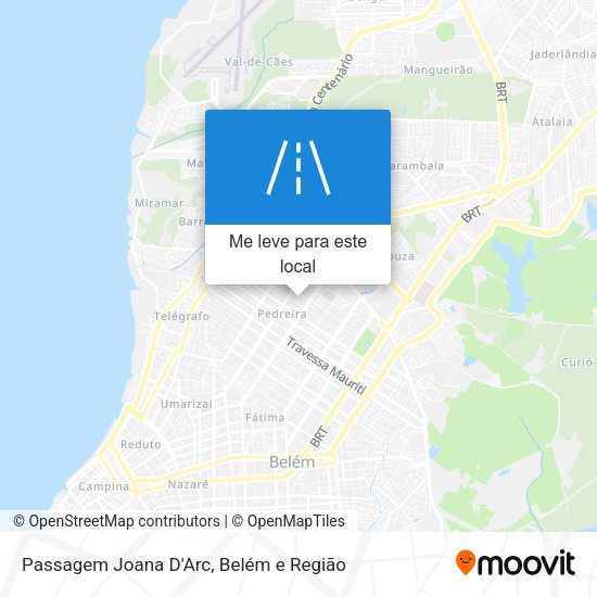 Passagem Joana D'Arc mapa
