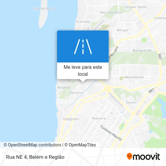 Rua NE 4 mapa