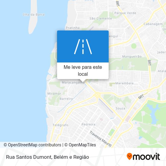 Rua Santos Dumont mapa