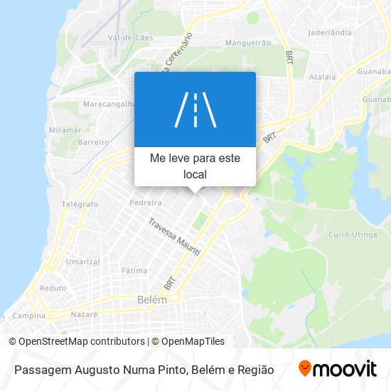 Passagem Augusto Numa Pinto mapa