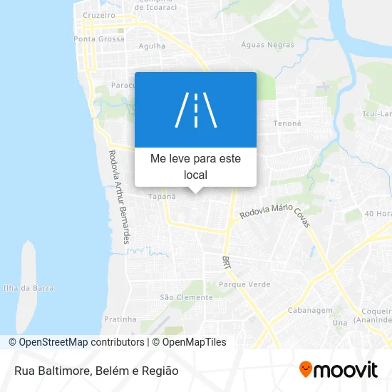 Rua Baltimore mapa