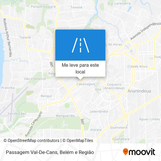 Passagem Val-De-Cans mapa