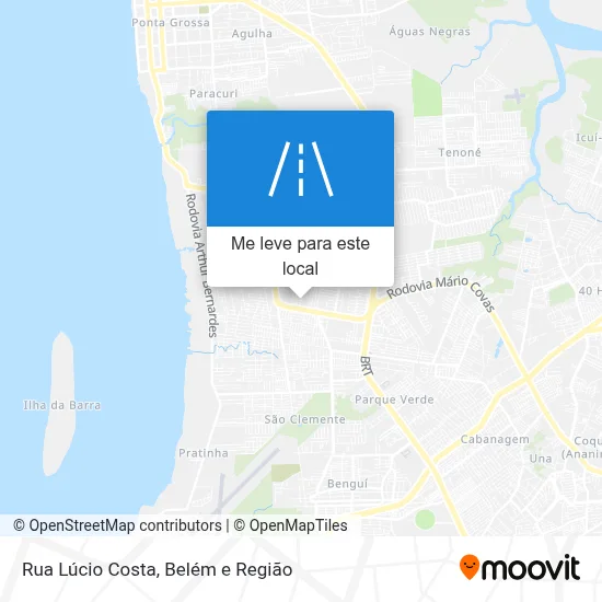 Rua Lúcio Costa mapa