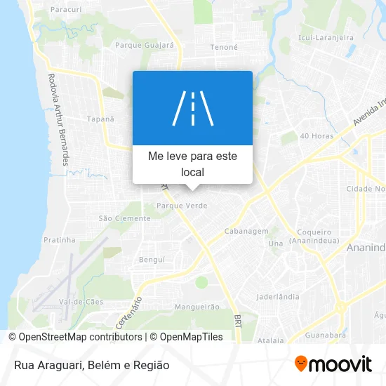 Rua Araguari mapa