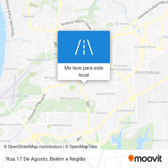 Rua 17 De Agosto mapa