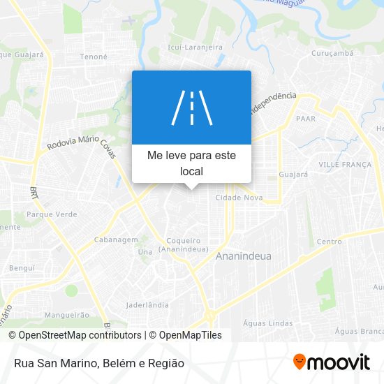 Rua San Marino mapa