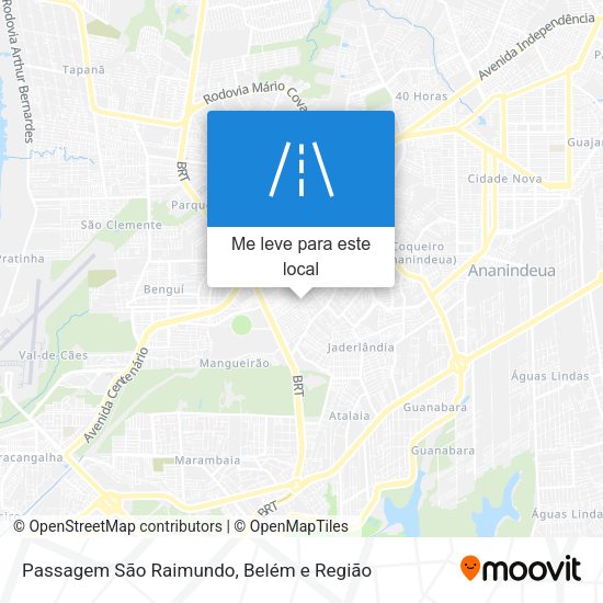 Passagem São Raimundo mapa
