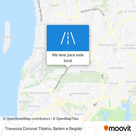 Travessa Coronel Tibério mapa