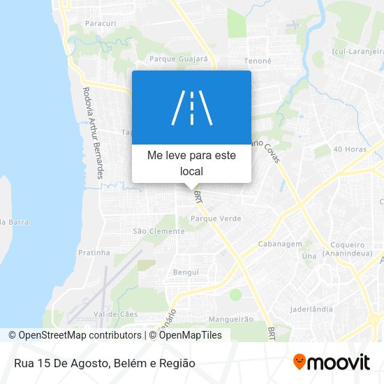 Rua 15 De Agosto mapa
