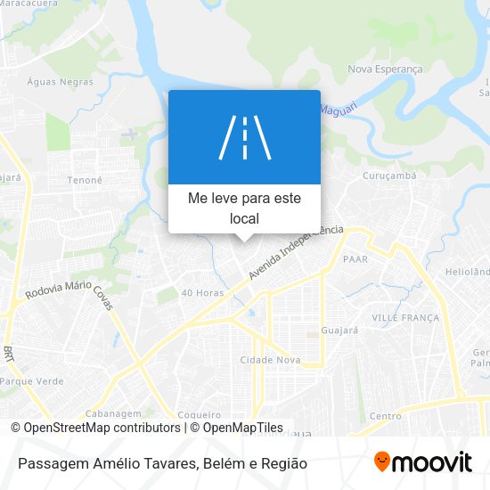 Passagem Amélio Tavares mapa