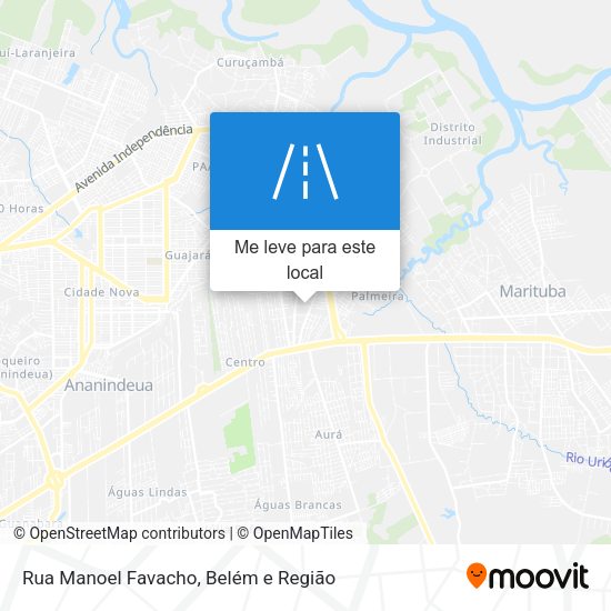 Rua Manoel Favacho mapa