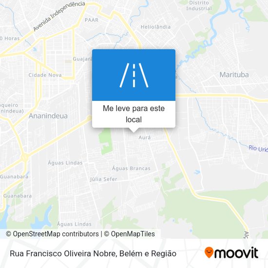 Rua Francisco Oliveira Nobre mapa