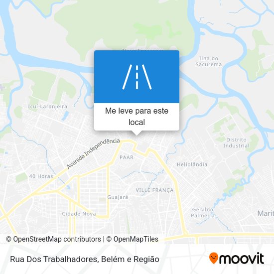 Rua Dos Trabalhadores mapa