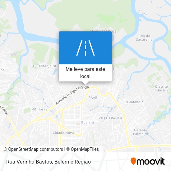 Rua Verinha Bastos mapa