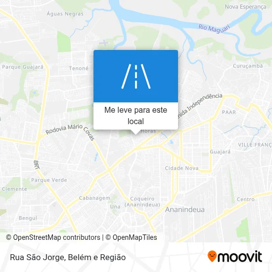 Rua São Jorge mapa