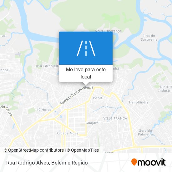 Rua Rodrigo Alves mapa