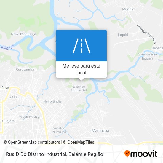 Rua D Do Distrito Industrial mapa