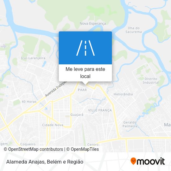 Alameda Anajas mapa