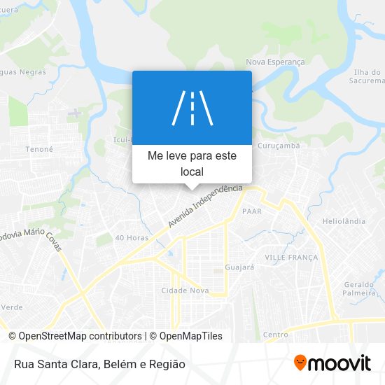 Rua Santa Clara mapa