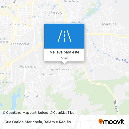 Rua Carlos Marichela mapa