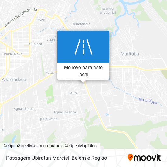 Passagem Ubiratan Marciel mapa