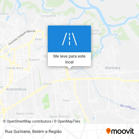 Rua Surinane mapa