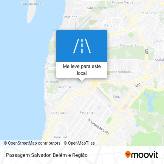 Passagem Salvador mapa